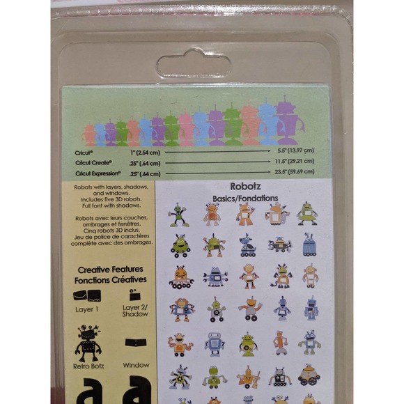 NEW!!  Cricut Cartridge Robotz - includes a font, plus 3D images! - Picture 2 of 5